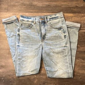 Express Light-wash High Rise Skinny’s